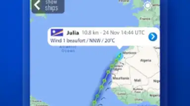 Screenshot von MarineTraffic 15