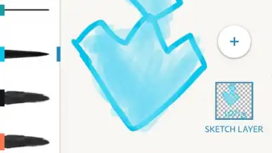 Screenshot von Adobe Photoshop Sketch 10