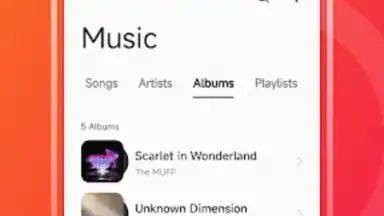 Screenshot von OPPO Music 3