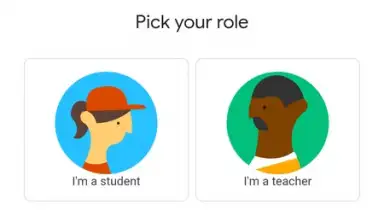 Screenshot von Google Classroom 1