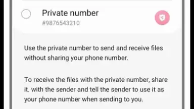 Screenshot von Samsung Private Share 3