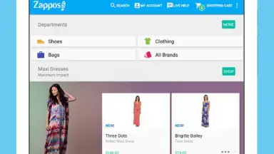 Screenshot von Zappos 9