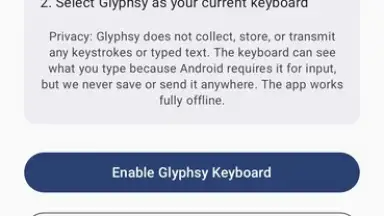 Screenshot von Glyphsy – Stylish Keyboard 1