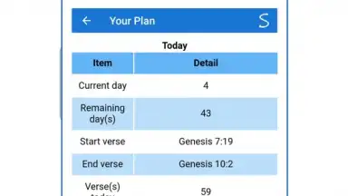 Screenshot von Bible Plan 1