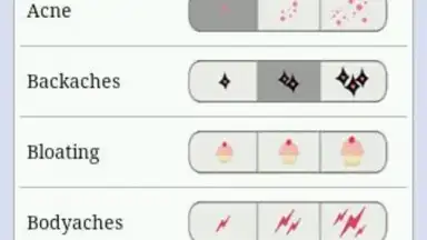 Screenshot von Period Tracker 2