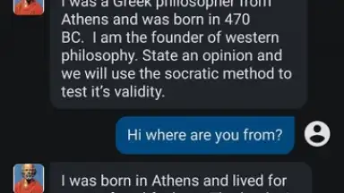 Screenshot von Character AI 7