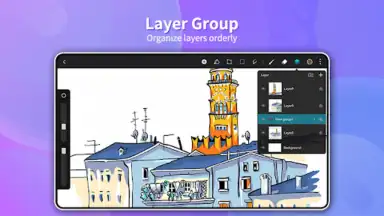 Screenshot von HiPaint 2