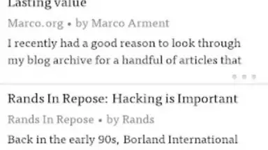 Screenshot von Instapaper 2