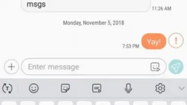 Screenshot von Samsung Messages 4