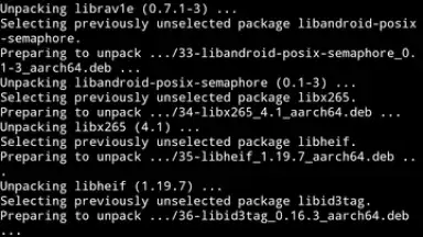 Screenshot von Termux 6