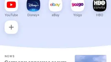 Screenshot von Opera Browser 10