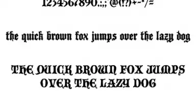 Screenshot von Gothic Fonts 50 1
