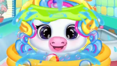Screenshot von Newborn unicorn care game 3
