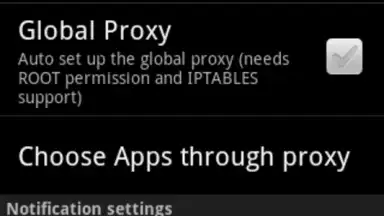 Screenshot von ProxyDroid 1
