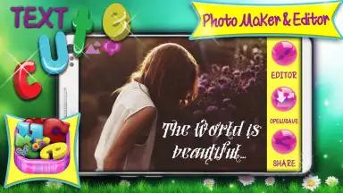 Screenshot von Cute Text Photo Maker and Editor 3
