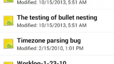 Screenshot von Tomdroid 8