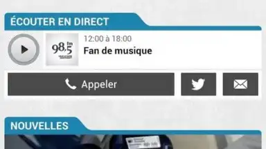 Screenshot von Cogeco Radio 2