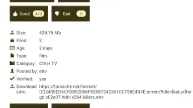 Screenshot von KickassTorrents App 5