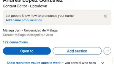 Screenshot von LinkedIn 5
