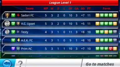 Screenshot von Top Eleven 5