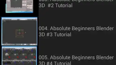 Screenshot von Blender Tutorials 2