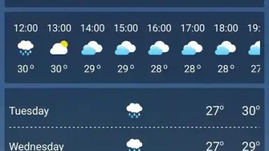 Screenshot von Live Weather Forecast 2