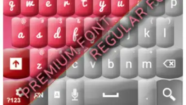 Screenshot von Pink Keyboard Hearts Glow 6