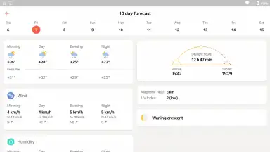 Screenshot von Yandex.Weather 3