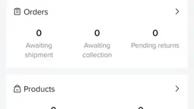 Screenshot von TikTok Shop Seller Center 1