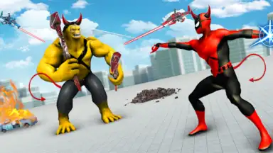 Screenshot von Spider Rope Hero - Flying Hero 2