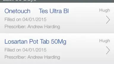 Screenshot von Health4Me 7