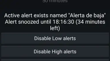 Screenshot von xDrip+ 7