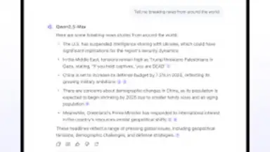 Screenshot von Qwen Chat 12