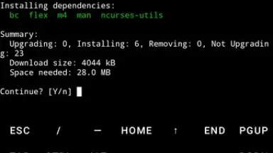 Screenshot von Termux 9
