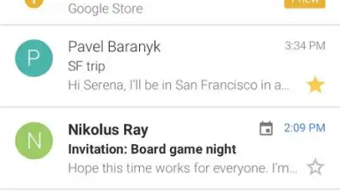 Screenshot von Gmail GO 8