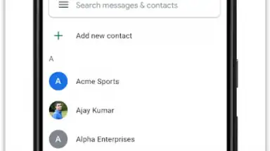 Screenshot von Google Voice 2