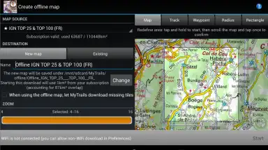 Screenshot von MyTrails 15