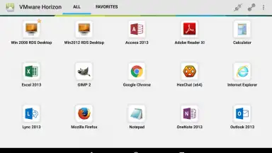 Screenshot von VMware Horizon Client 11