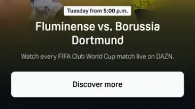 Screenshot von DAZN 3