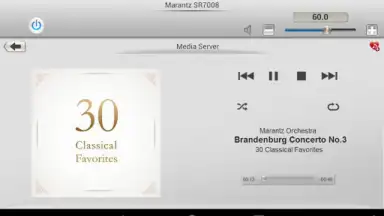 Screenshot von Marantz Remote App 5