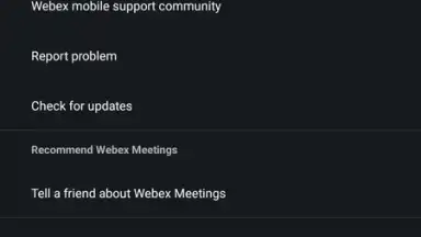 Screenshot von WebEx Meetings 21