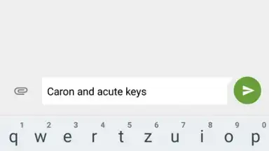 Screenshot von Czech Diacritic Keyboard 2