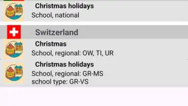 Screenshot von Holidays on Date 2
