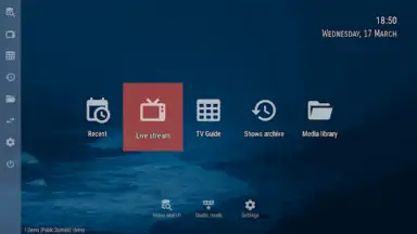 Screenshot von OTT Player 4