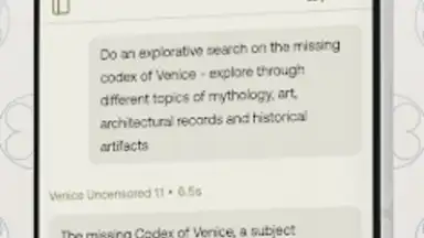 Screenshot von Venice AI 3