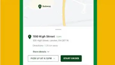 Screenshot von Subway® - Official App 5