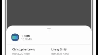 Screenshot von Samsung Private Share 5