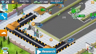 Screenshot von Idle Car Factory 2