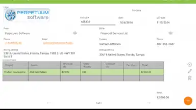 Screenshot von MobiDB Project Management 15
