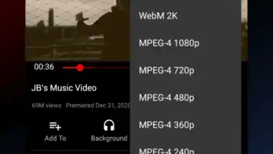 Screenshot von Pure Tuber 4